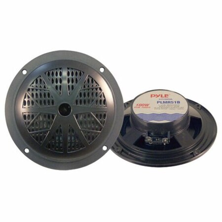 Pyle 5.25" 2-Way Hydra Series Marine Speaker - Black, 100 Watts PLMR51B